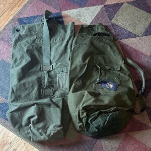 Olive Green Military Style Duffle Bags